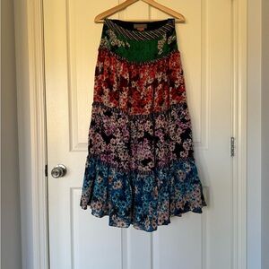 Floral Multi-Color Maxi Skirt